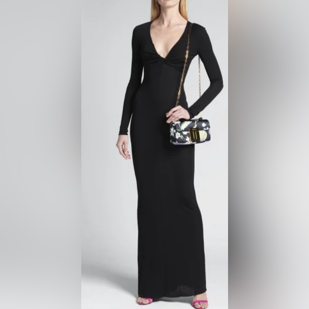 Tom Ford Front Knot Stretched Column Dress